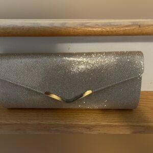 Lulu Townsend Glittering Gold Oversized. Clutch